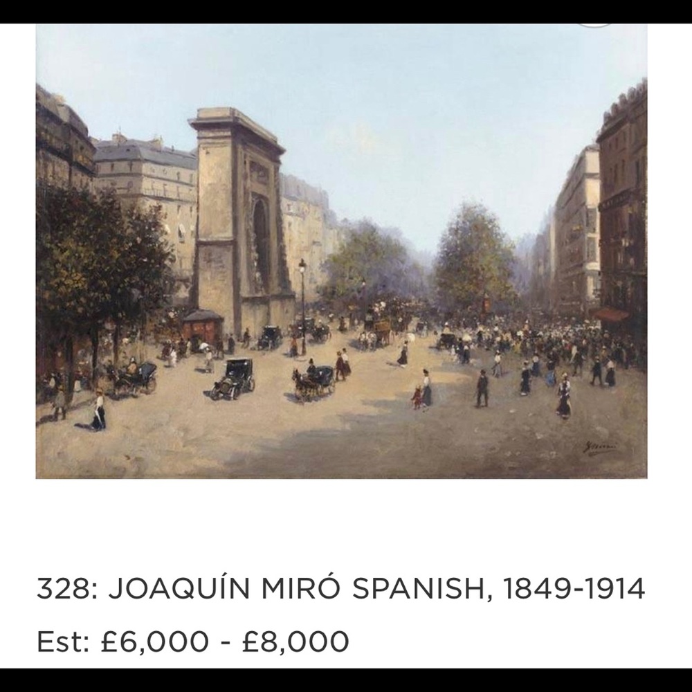 Art Joaquin Miro Argenter # 6/75 oil canvas painting - Picture 4 of 16